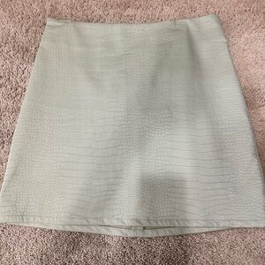 Le Lis Mint Green Mini Skirt